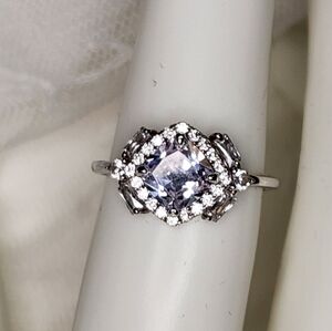 Sterling Silver Glitz Ring Engagement Style